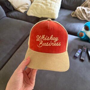 Men's Red and Cream Hat